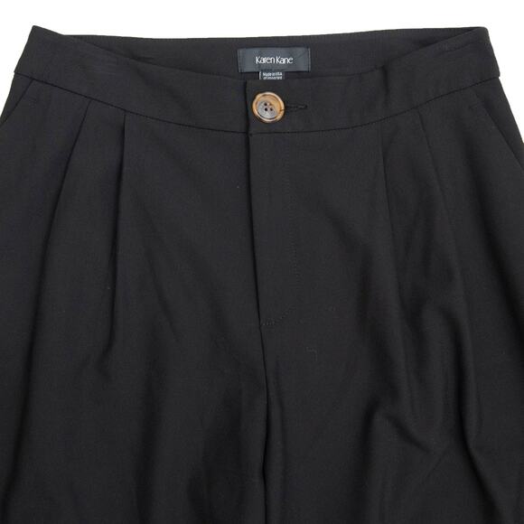 Karen Kane Black High Waist Wide Leg Pleated Pants Size 8 - Picture 5 of 9